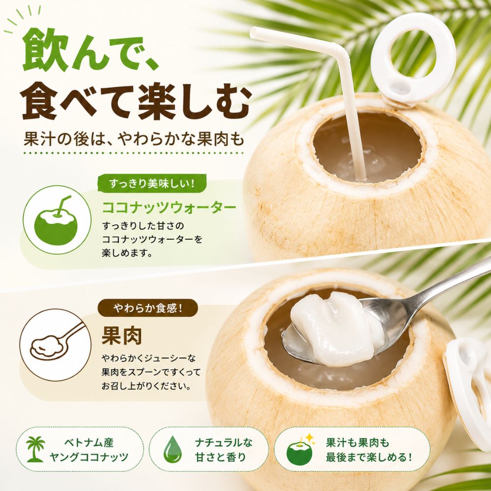 COCOLALA ヤングココナッツ 3kg（9玉前後）