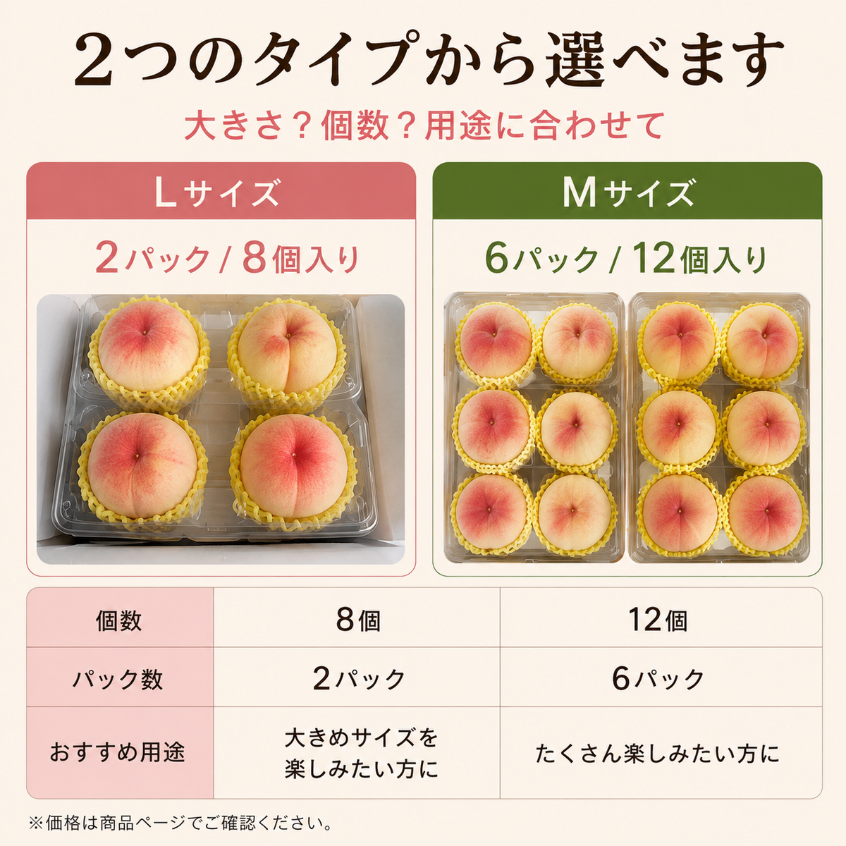 韓国産 桃 選べるサイズ L M 8個入り 12個入り 約2.5kg 約3kg もも モモ 生桃 フルーツ 果物 クール便 冷蔵