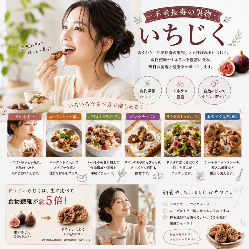 【送料無料】トルコ産 ドライいちじく 送料無料 砂糖・添加物不使用